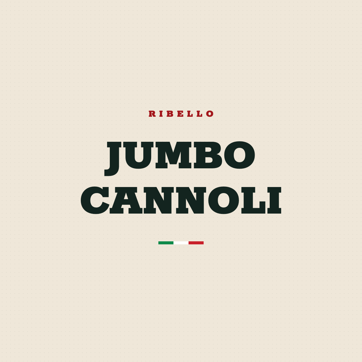 Jumbo Cannoli