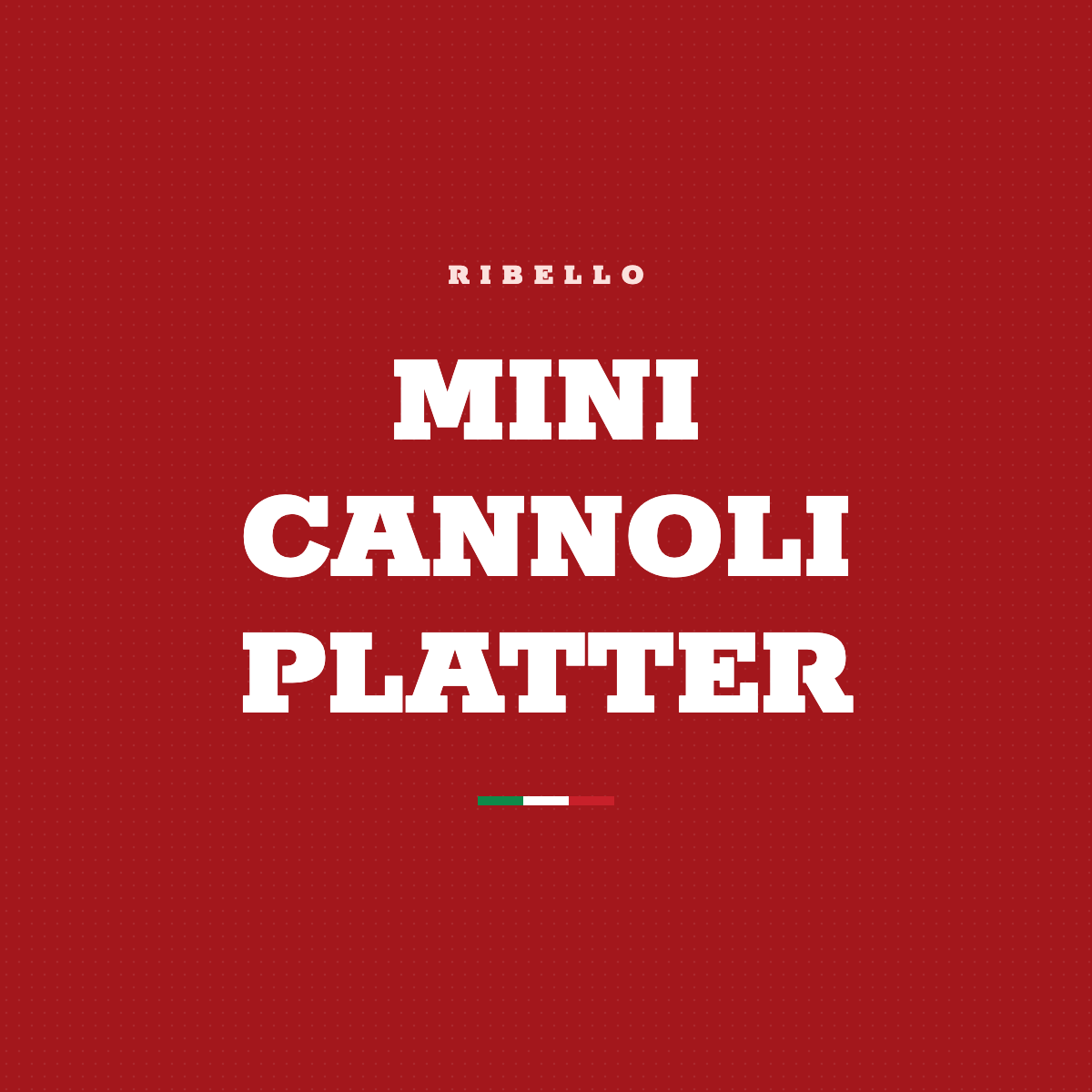 Mini Cannoli Platter