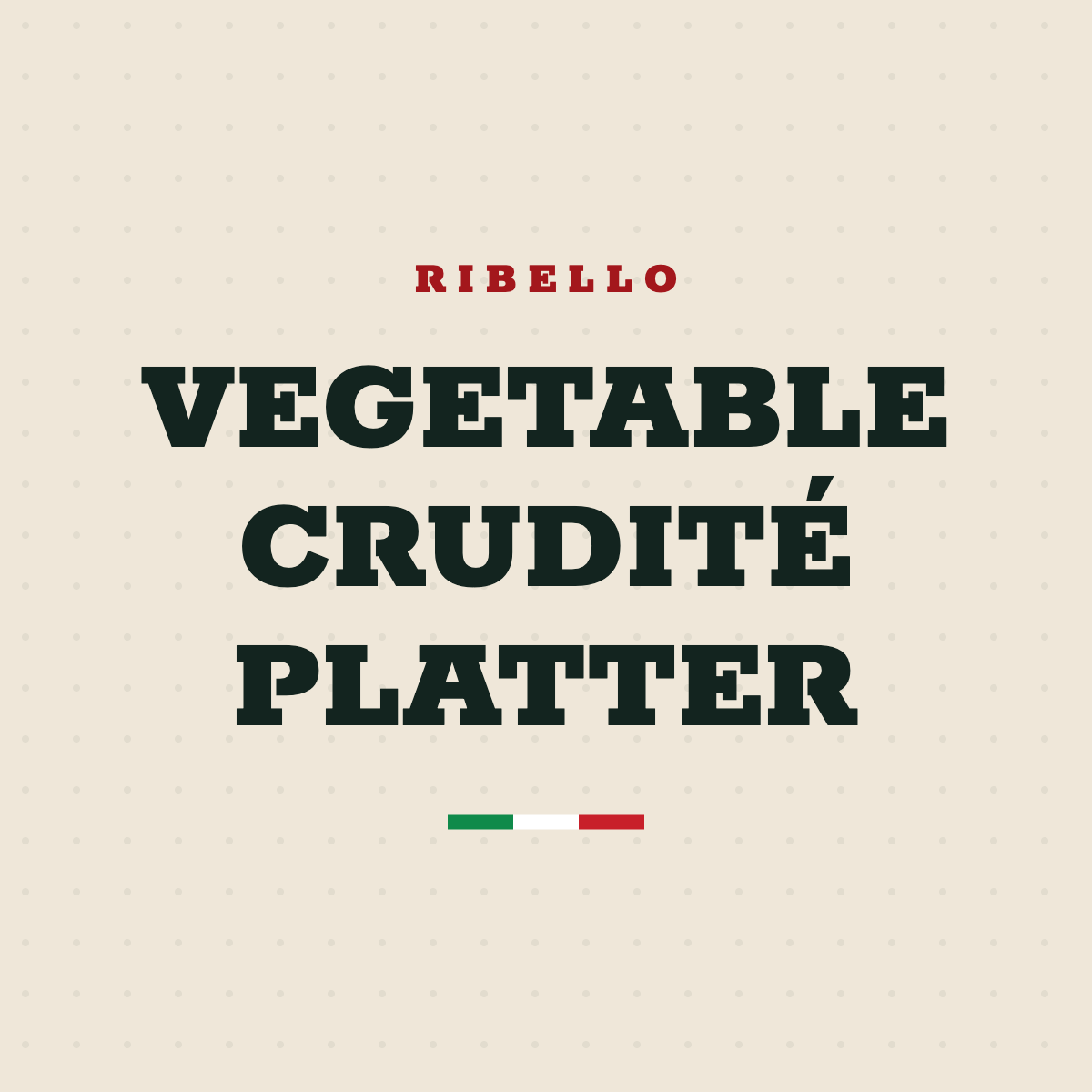 Vegetable Crudité Platter